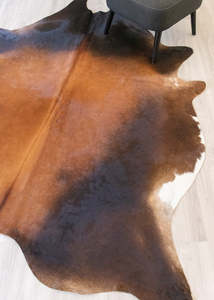 Large Rugs: Reddish Cowhide Rug (Size: 240 X 200 CM) CHR2186