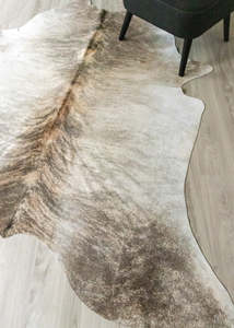 Cowhide Rugs Nz: Light Brindle Cowhide Rug (Size: 230 X 190 CM) CHR2329