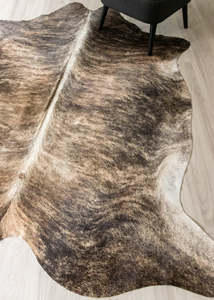 Cowhide Rugs Nz: (Rare) Grey Brindle Cowhide Rug (Size: 230 X 210 CM) CHR2320