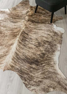 Cowhide Rugs Nz: Light Brindle Cowhide Rug (Size: 230 X 180 CM) CHR2026