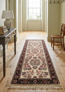 Rugs: Authentic Wool Hand-Knotted Hallway Runner Rug – 80 x 260 CM