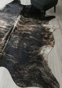 Cowhide Rugs Nz: (Rare) Grey Brindle Cowhide Rug (Size: 250 X 220 CM) CHR2550