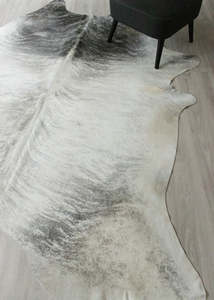 Cowhide Rugs Nz: (Rare) Grey Brindle Cowhide Rug (Size: 260 X 220 CM) CHR2547