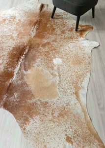 Salt Pepper Cowhides: Salt Pepper Brown & White Cowhide Rug (Size: 260 X 220 CM) CHR2432