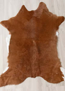 Calf Skin Rugs: Calfskin - Brown/White (Size: 110 X 90 CM) CS637