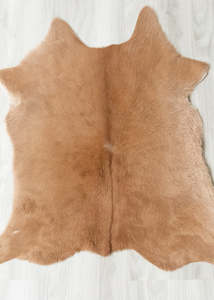 Calf Skin Rugs: Calfskin - Brown (Size: 80 X 75 CM) CS626