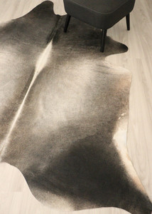 Cowhide Rugs Nz: (Rare) Grey Cowhide Rug (Size: 240 X 210 CM) CHR2708