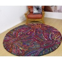 Products: Thick Heavy Duty Round Rug Multicolor DIAMETER-1.8M