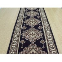 Products: TRADITIONAL RUNNER BLACKISH BROWN & BEIGE WIDTH-80CM X LENGTH-CUT TO ORDER