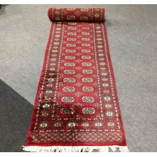 Products: Genuine hand knotted bokhara runner red 0.79 x 6.71m