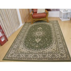 Products: Large size soft &amp. Thick heavy duty kohinoor traditional design rug green 200x285cm