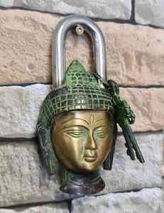 Vintage Objects: Antique Brass Budha Padlock