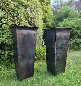 KAMALA VINTAGE INDIAN METAL PLANTER