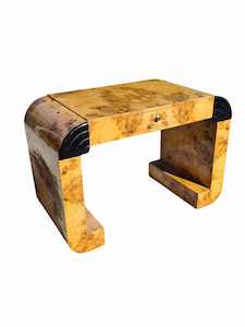 Art Deco: Art deco Burr walnut Desk