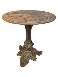 Cast Iron: BUXTON CAST IRON TABLE