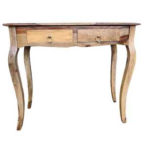 Indian Furniture: KANPUR TWO DRAWER HALL TABLE