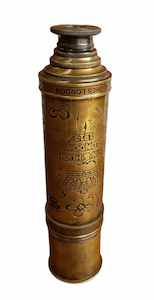 Shipwreck Nauticals: Kelvin & Hughes 1917 Brass Telescope