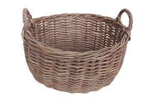 Rattan Wicker Furniture: RATTAN BASKET OVAL
