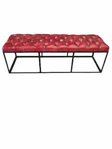 Industrial Furniture: EDINBURGH LEATHER BENCH SEAT
