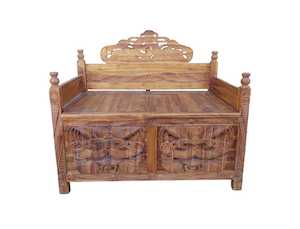 Maori New Zealand: LARGE MAORI STORAGE BENCH