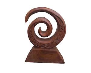 Maori New Zealand: Wooden Koru Small