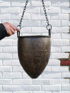 Garden And Outdoors: Vintage Indian Iron hanging pot