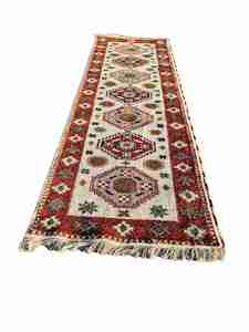 Hand Knotted Wool Hall Runner No 48