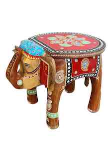 Home Decor: Large Hand Painted Elephant Table