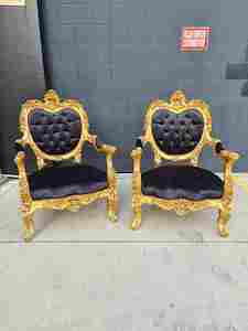 Baroque Rococo: Vintage Italian Armchair