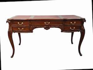 Office Furniture: CAMBRIDGE MAHOGANY WOOD DESK