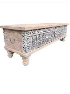 Trunks Boxes: TARA HAND MADE INDIAN LONG TRUNK