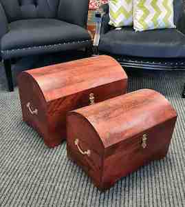 Trunks Boxes: Set of 2 Indian Trunks