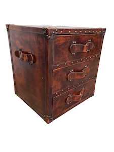 Bedsides: ROSENBERG COUNTRY LEATHER BEDSIDE