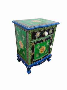 Indian Hand Painted Nightstand