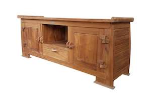 Entertainment Units: DOMETT TEAK ENTERTAINMENT UNIT