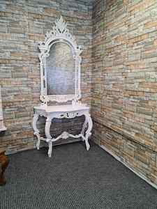 Chambrey French console & Pediment Mirror