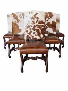 Dining Chairs: DALLAS LEATHER DINING CHAIRS