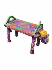 Racks Stands: Hand Painted Indian Elephant Stand