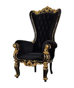 Angelica CARVED FRENCH THRONE CHAIR