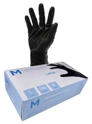 Accessories: Black nitrile gloves Pack of 100