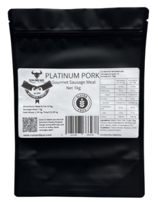 Gourmet Sausage Meals 1: Gluten Free Platinum Pork Sausage Meal