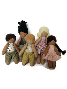 Tiny Mice Bunnies: Tiny Custom Dollhouse Family