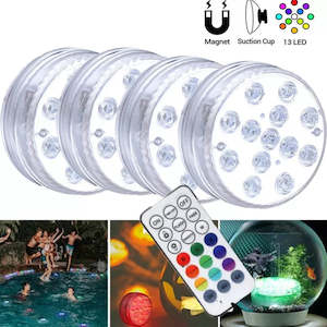 10Led Swimming Pool Light Remote Control RGB Dive Fish Light LED Underwater Lamp&hellip;
