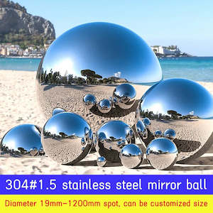 Thickened Stainless Steel Metal Hollow Ball, Garden Decorative Floating Ball, Bo&hellip;