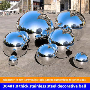 Garden Accessories: Stainless Steel Hollow Ball Diameter 25mm-550mm 304# 1.0mm Thickened Garden Decorative Ball Boutique Float Ball