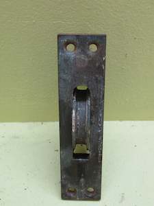 All Collections: Brass Front Angled Rectangle Sash Pulley 125L x 30W/Body 80H x 50D x 12W