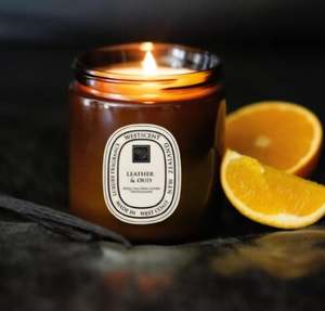 WestScent Soy Candle 220g - Leather & Oud
