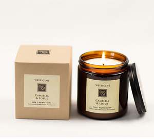 WestScent Soy Candle 220g - Camellia & Lotus