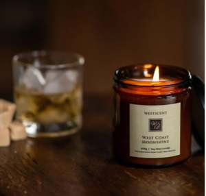WestScent Soy Candle 220g - West Coast Moonshine