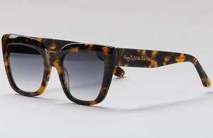 Happy to Sit on Your Face Sunglasses - Twin Peaks Tortoiseshell